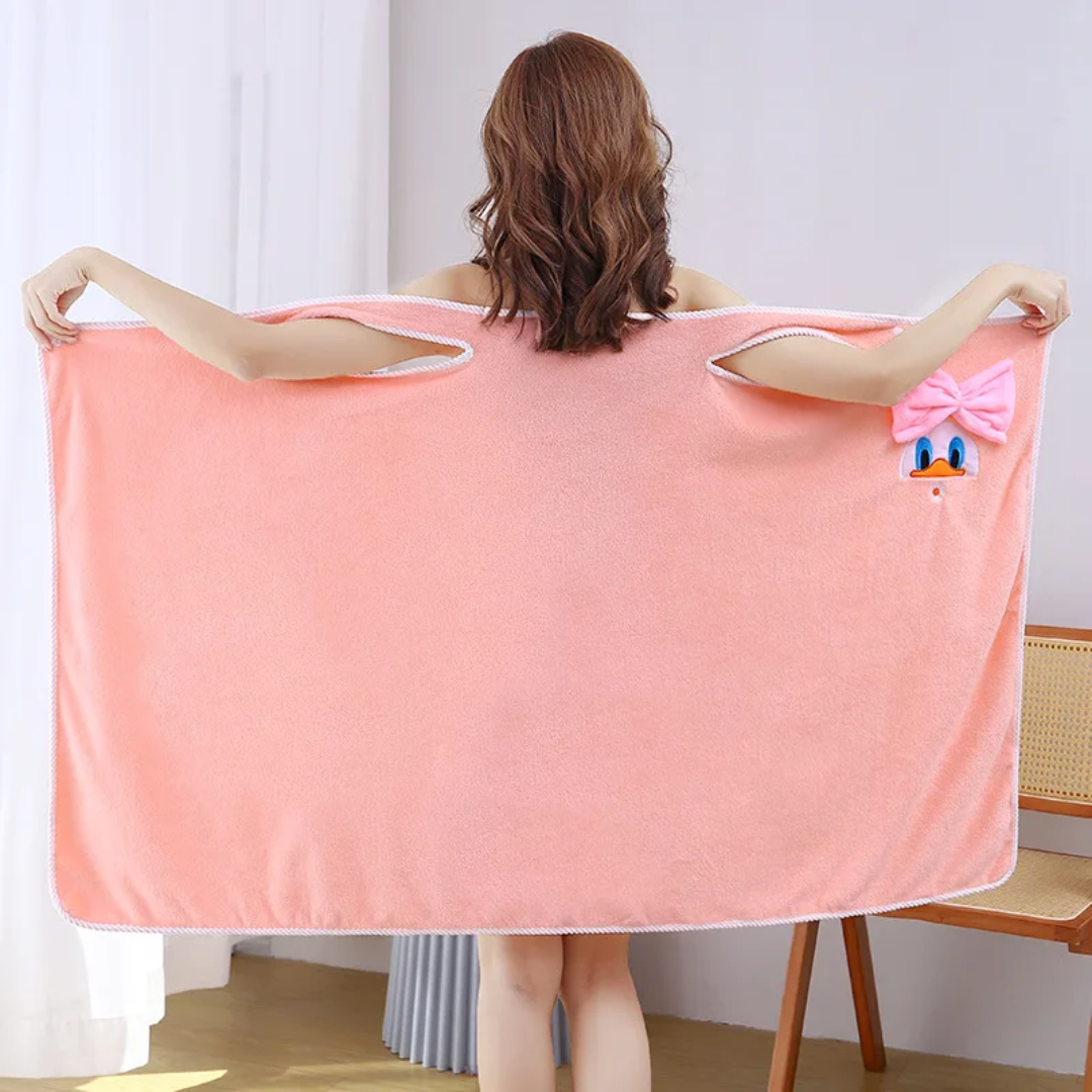Serviette-Robe de Bain Adorable et Absorbante